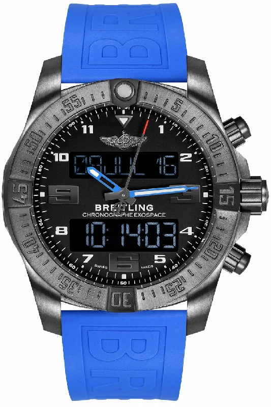 Watches with Silicone Straps for a Soft FeelBreitling Exospace B55 Black Steel Titanium