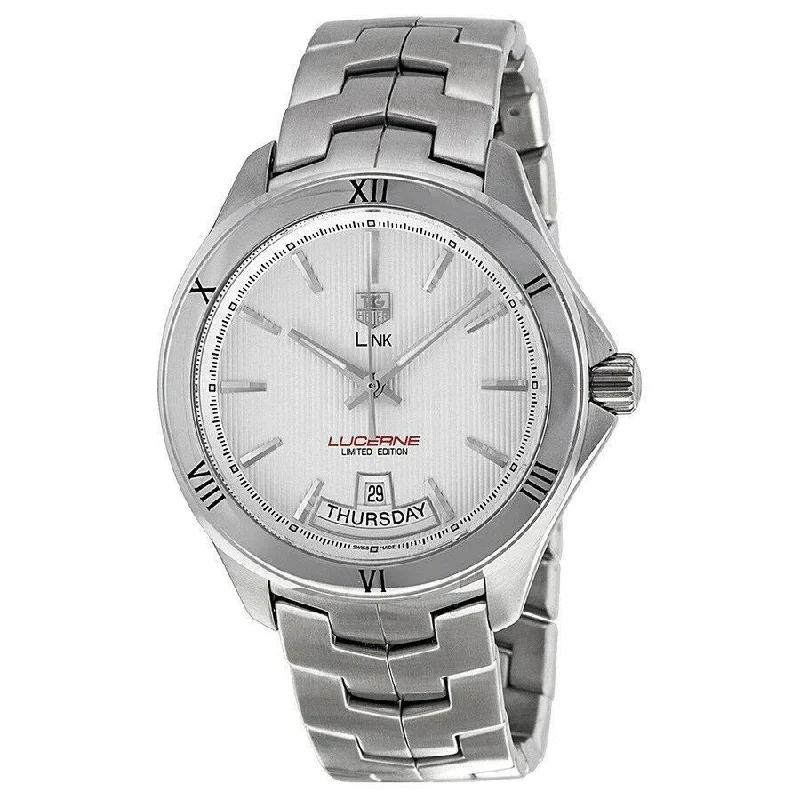 Watches with Glossy Finish Cases for a Shiny AppealTag Heuer Men's WAT2014.BA0951 Link Stainless Steel Watch