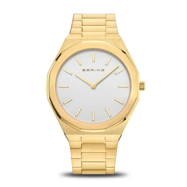 Watches with Skeletonized Hands for a Modern TwistBering - Classic Polished/Brushed Gold 41mm Mens Watch