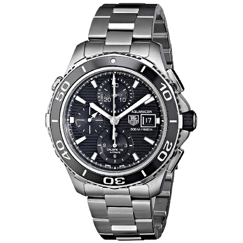 Solar-Powered Watches for Eco-Conscious UsersTag Heuer Men's CAK2110.BA0833 Aquaracer Automatic Chronograph Stainless Steel Watch