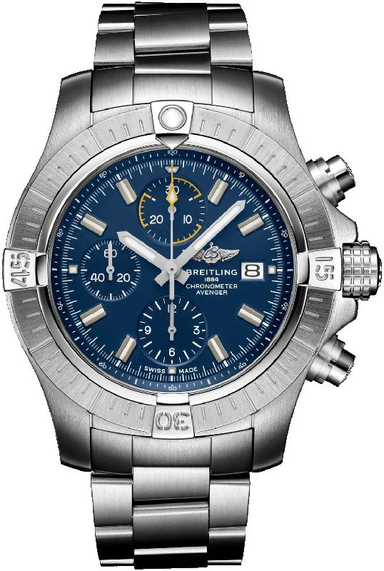 Diamond-Encrusted Luxury Watches for Special OccasionsBreitling Avenger Automatic Chronograph Stainless Steel Blue Dial Date Divers Mens Watch A13317101C1A1