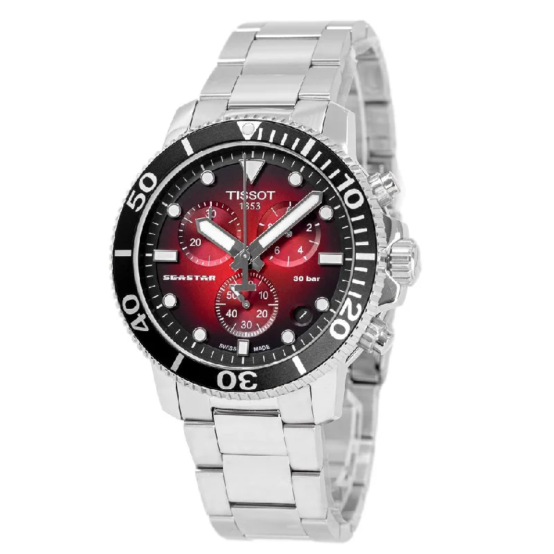 Titanium Cased Watches for Lightweight ComfortTissot Men's T120.417.11.421.00 Seastar 1000 Chrono Watch