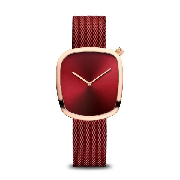 Watches with Glossy Finish Cases for a Shiny AppealBering - Pebble Polished Rose Gold Watch