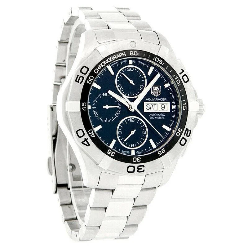 Dressy Watches for Evening EventsTag Heuer Men's CAF2010.BA0815 Aquaracer Chronograph Black Silicone Watch