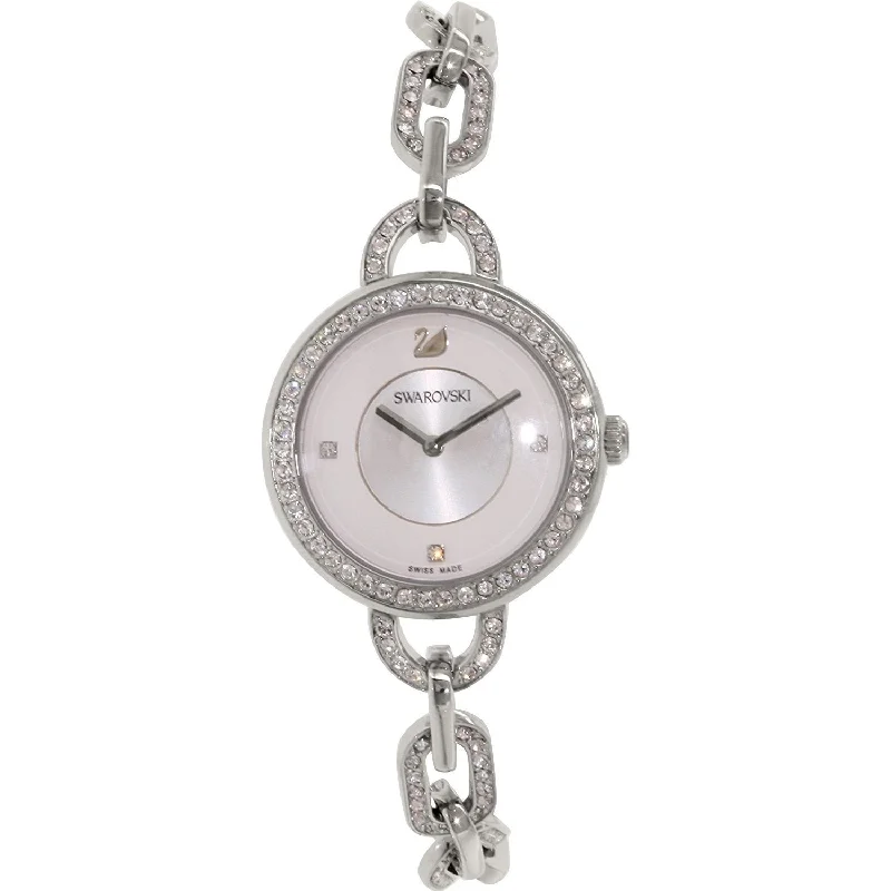 Watches with Dauphine-Style Hands for an Elegant LookSwarovski Aila Quartz Crystal Silver Dial Women's Watch 1094376