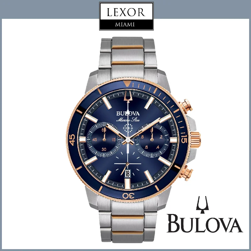 Round Dial Watches with Roman NumeralsBulova 98B301 Marine Star Series C Unisex Watches