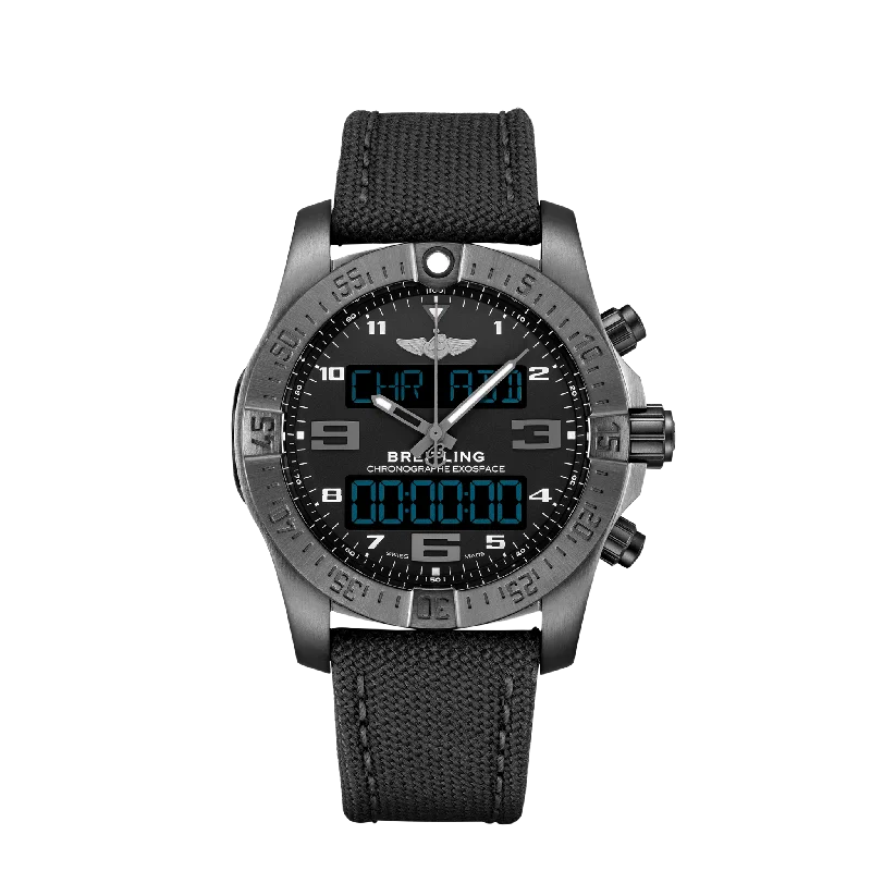 Waterproof Diving Watches with Rotating BezelBreitling Exospace B55 Black Titanium - Volcano Black