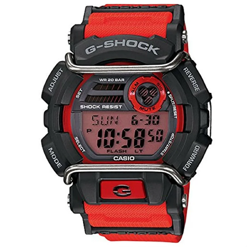 Titanium Cased Watches for Lightweight ComfortCasio Men's GD400-4 G-Shock Chronograph Red Resin Watch