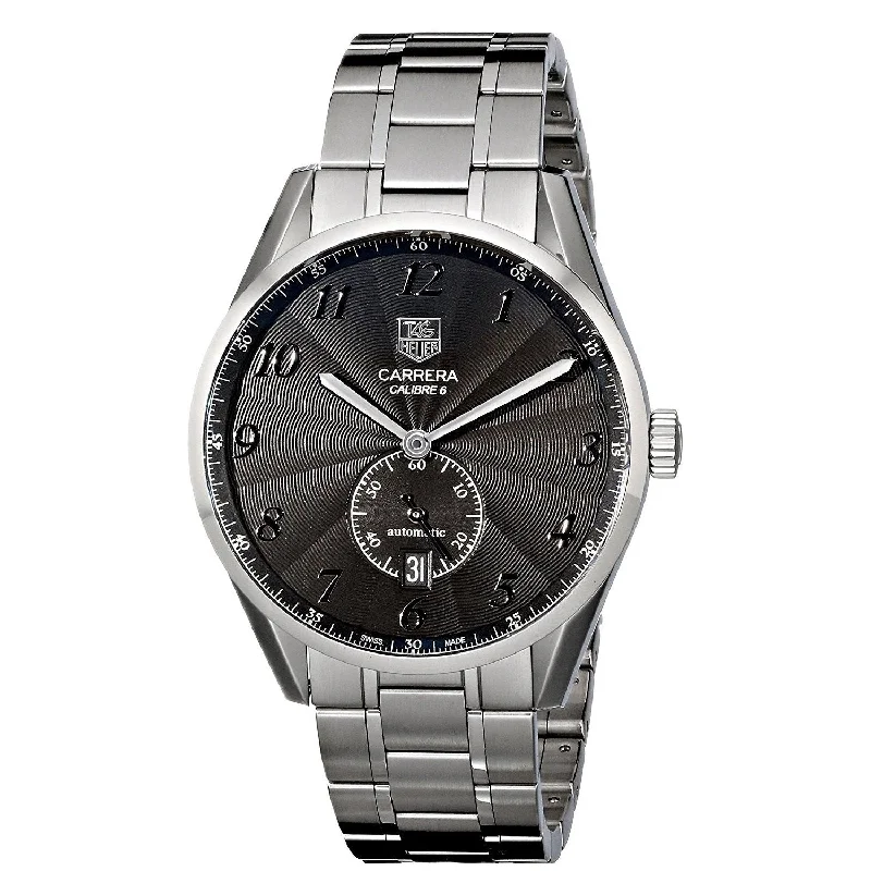 Mechanical Watches with Hand-Winding MechanismTag Heuer Men's WAS2110.BA0732 Carrera Automatic Stainless Steel Watch