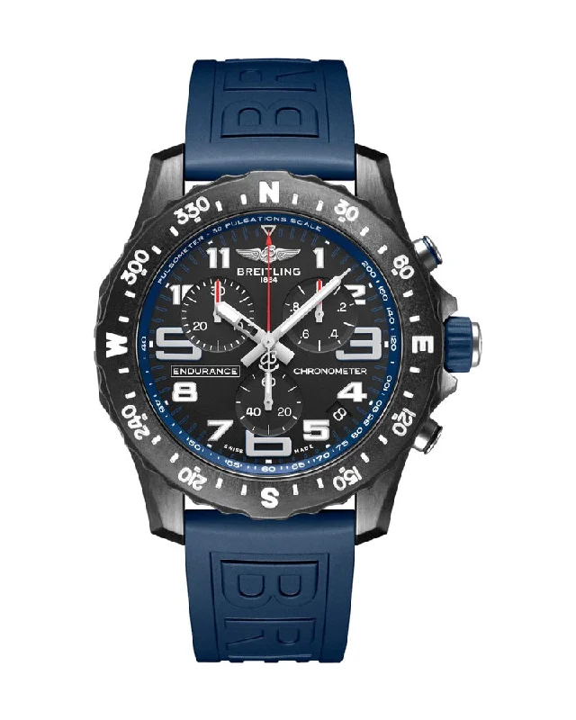 Watches with Skeletonized Hands for a Modern TwistBreitling Endurance Pro X82310 Quartz Chronograph Dark Blue Unworn Box and Papers