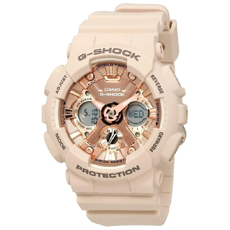 Watches with Two-Tone Cases for a Stylish AppearanceCasio Men's GMAS120MF-4A G-Shock Beige Resin Watch