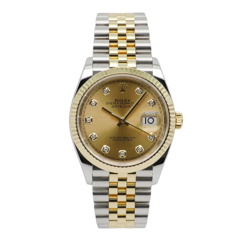 Watches with Engraved Dials for PersonalizationRolex Datejust 36 Stahl/Gelbgold 126233 - 2021