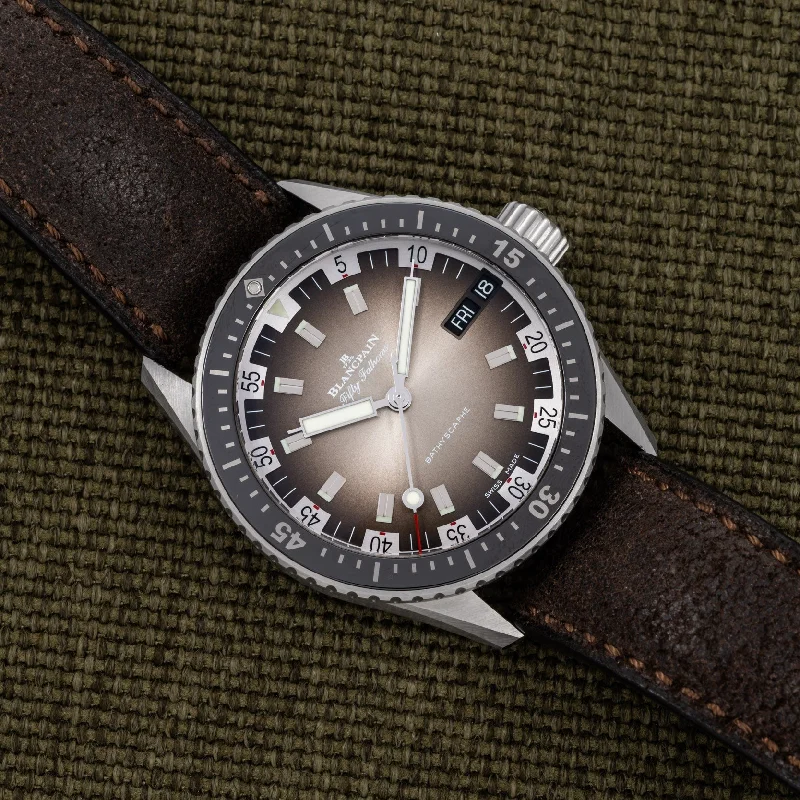 Watches with Dauphine-Style Hands for an Elegant LookBlancpain Fifty Fathoms Bathyscaphe Day Date '70s