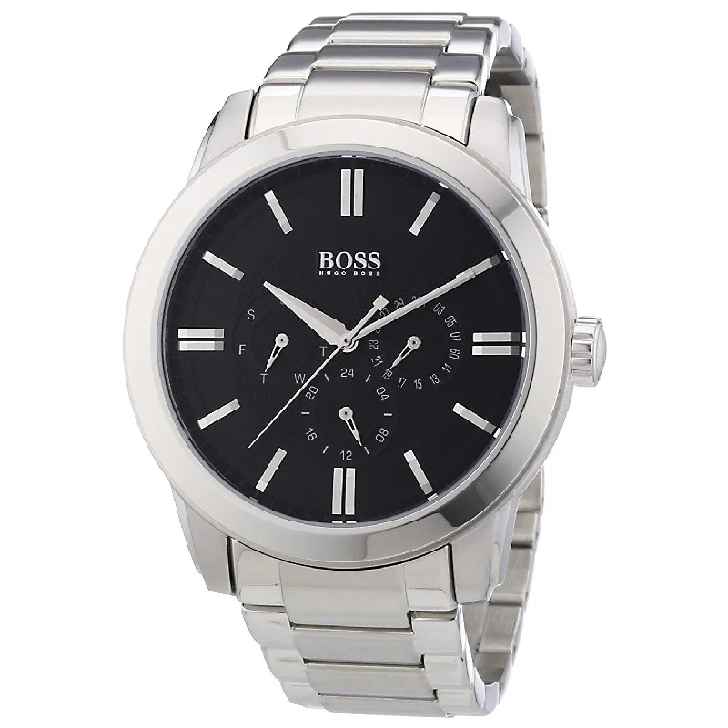 Alloy Cased Watches for Affordable QualityHugo Boss  Quartz Multi-Function Black Dial Men's Watch 1512893