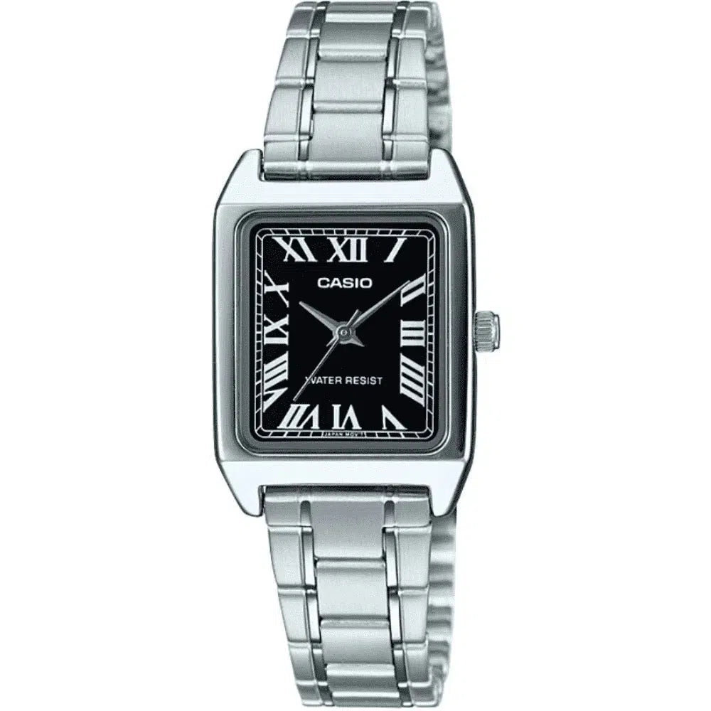 Adjustable Strap Watches for Perfect FitCasio LTP-V007D-1B Silver Stainless Watch for Women