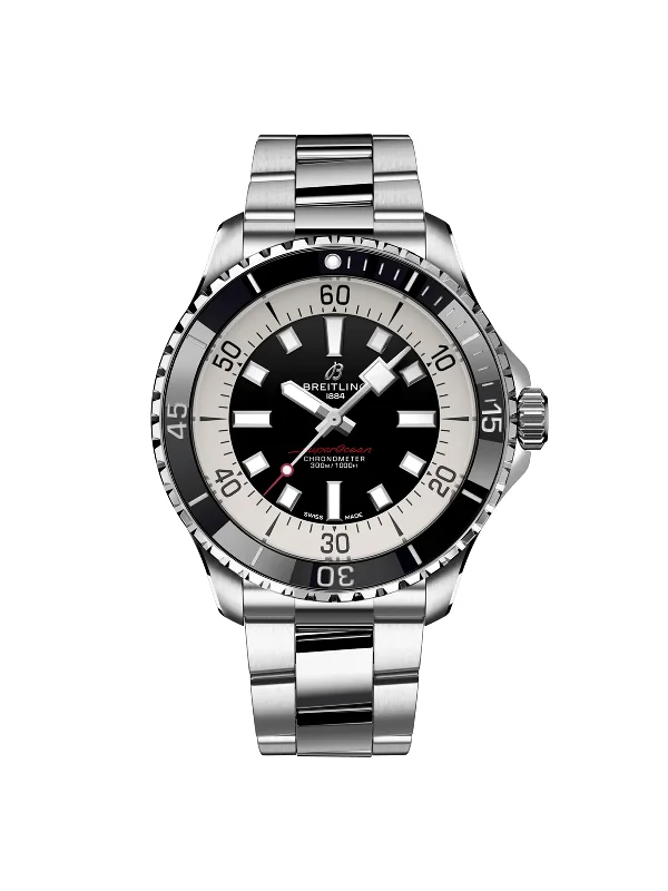 Designer Brand Watches with Unique Dial PatternsBreitling Superocean Automatic Watch 44mm A17376211B1A1