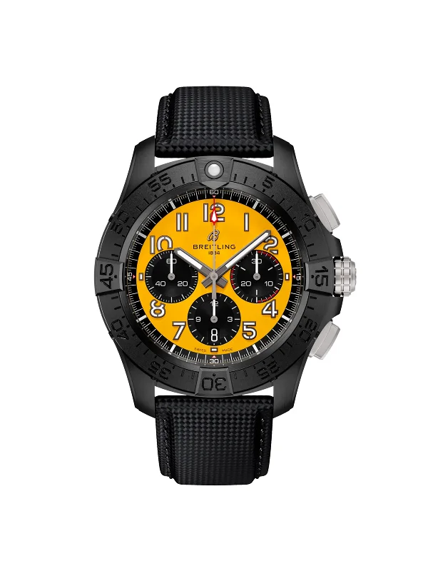 Mechanical Watches with Hand-Winding MechanismBreitling Avenger B01 Chronograph Night Mission Watch 44mm SB0147101I1X2