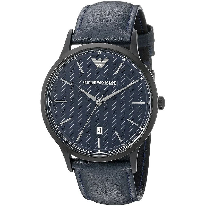 Watches with Sword-Style Hands for a Distinctive LookEmporio Armani Dress Quartz Navy Dial Women's Watch AR2479