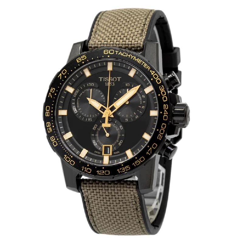 Wristwatches with Second Time Zone FeatureTissot T125.617.37.051.01 Supersport Chrono Watch