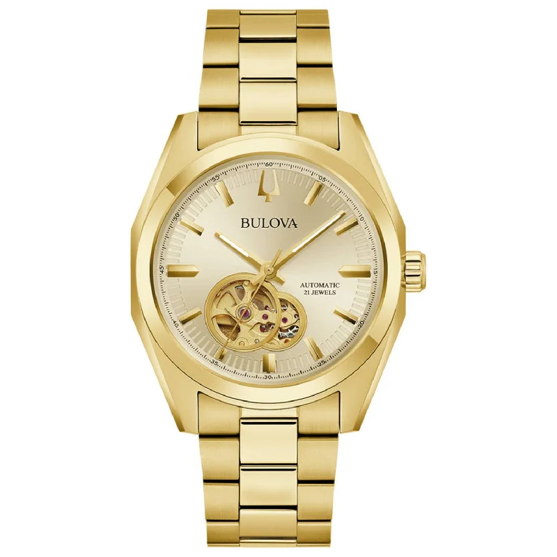 Watches with Gold Plated Cases for a Luxurious LookBulova - Classic Surveyor - 97A182