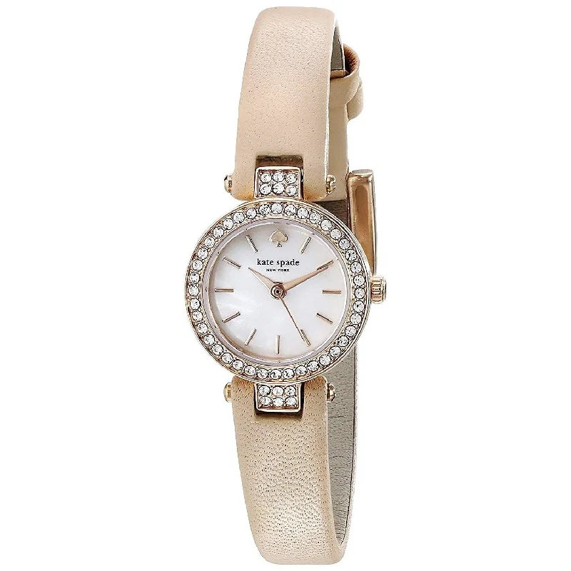 Solar-Powered Watches for Eco-Conscious UsersKate Spade Tiny Metro Quartz Crystal Mother of Pearl Dial Women's Watch 1YRU0719