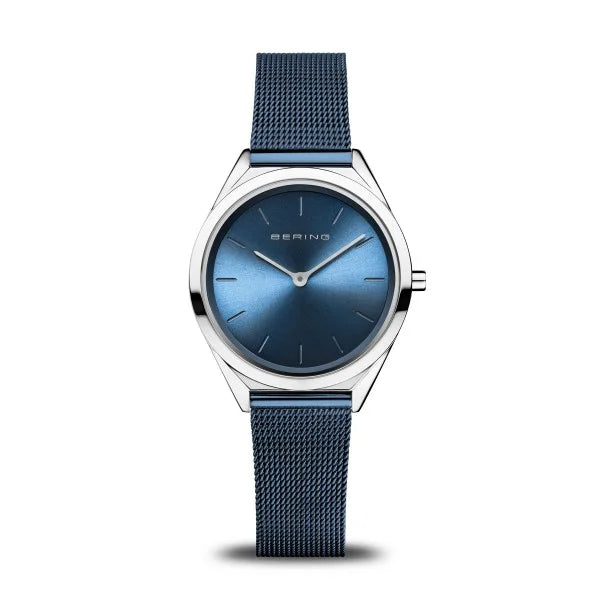 Watches with Backlight for Low-Light ConditionsBering - Ultra Slim Collection Blue