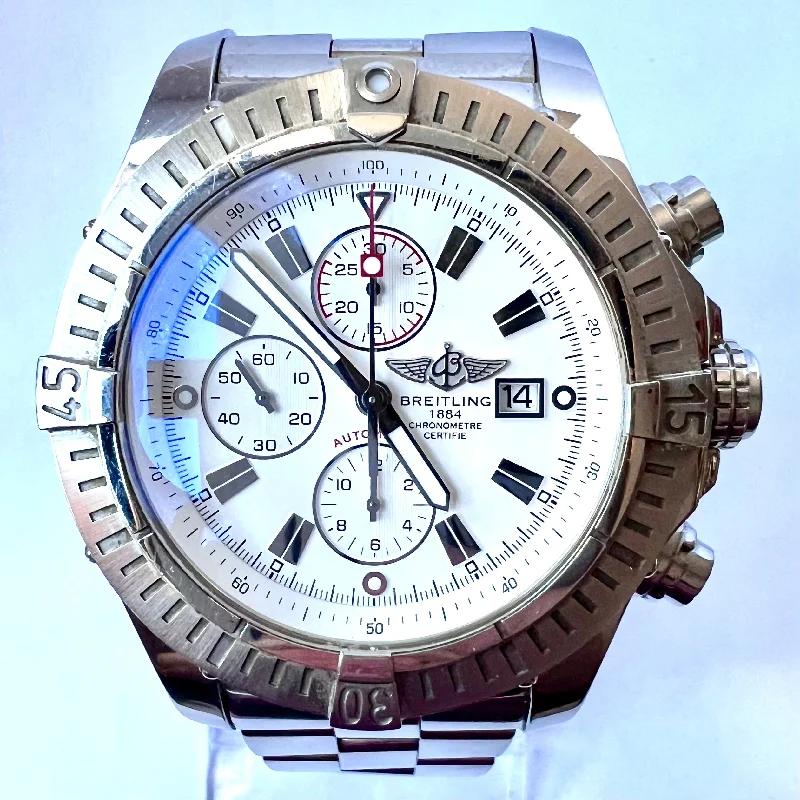 Women’s Dress Watches with Elegant StrapsBREITLING Chronograph Chronometer 50mm Automatic Steel Watch