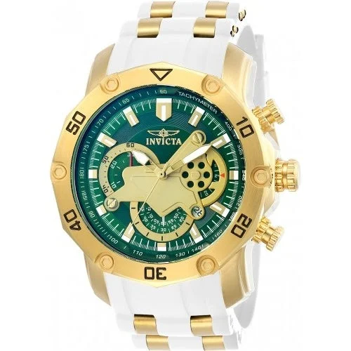 Watches with Sword-Style Hands for a Distinctive LookInvicta Pro Diver Quartz Scuba Green Dial Men's Watch 23422