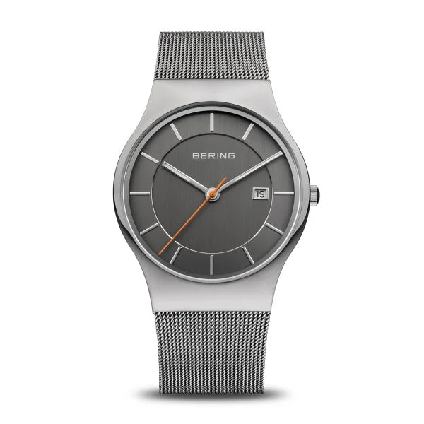 Watches with Matte Finish Cases for a Sophisticated LookBering - Classic Polished Gun Metal Color