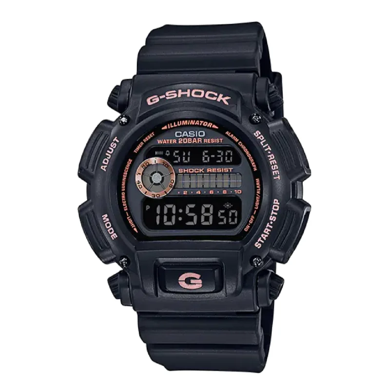 Watches with Glossy Finish Cases for a Shiny AppealCasio G-Shock Watch Men's Big Case Black DW-9052GBX-1A4DR