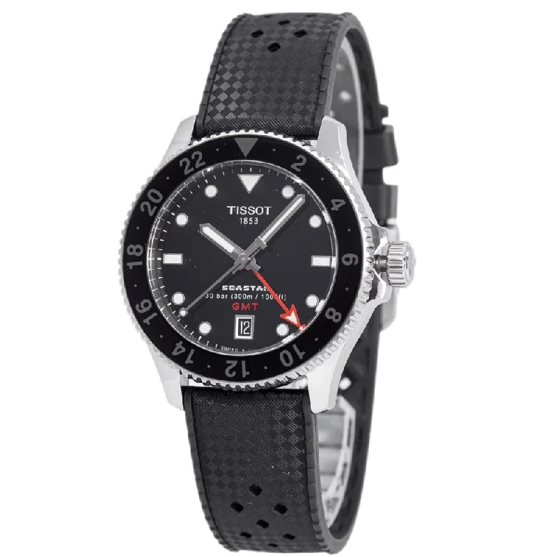 Dressy Watches for Evening EventsTissot Men's T120.852.17.051.00 Seastar 1000 GMT Quartz