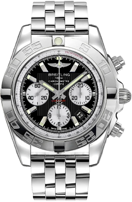 Watches with Backlight for Low-Light ConditionsBreitling Chronomat 44 Stainless Steel Black