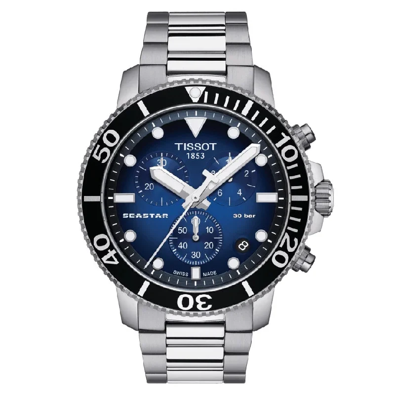 Chronograph Watches for Sports EnthusiastsTISSOT SEASTAR 1000 CHRONOGRAPH T1204171104101