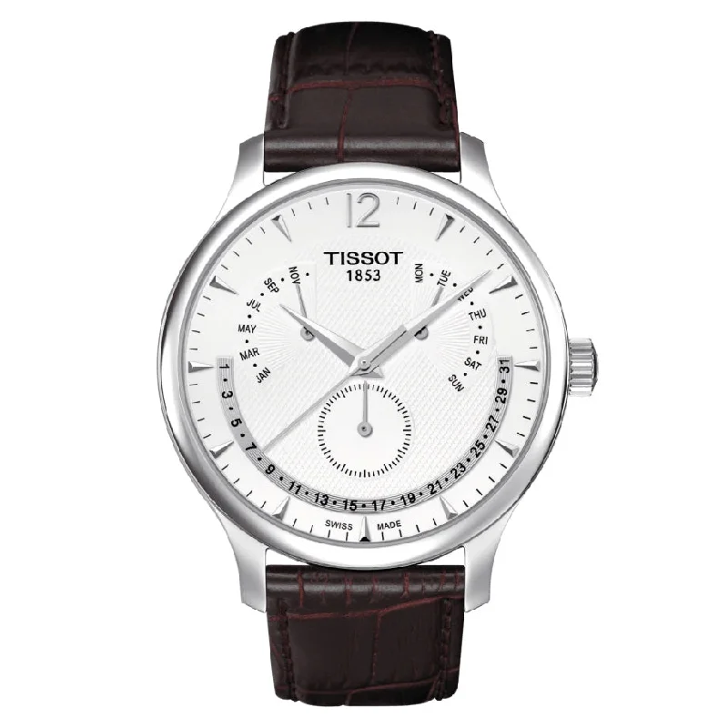 Watches with Rubber Straps for Comfort and DurabilityTISSOT TRADITION PERPETUAL CALENDAR T0636371603700