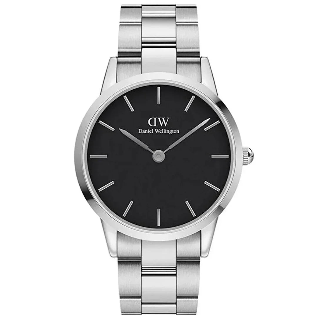 Watches with Luminous Markers for Night VisibilityDaniel Wellington Iconic Link  Men's Silver Watch DW00100342