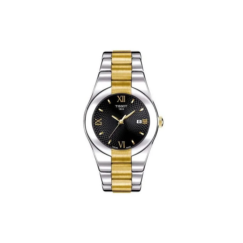 Designer Brand Watches with Unique Dial PatternsTissot T-Trend Glam Quartz Black Dial Women's Watch T0432102205800