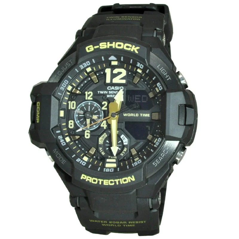 Dressy Watches for Evening EventsCasio Men's GA1100GB-1A G-Shock Black Resin Watch