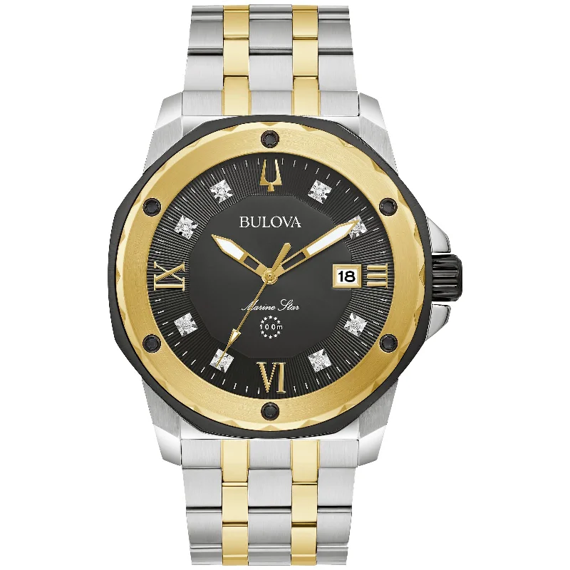 Watches with Rose Gold Plated Cases for a Feminine TouchBulova Marine Star Collection 98D175