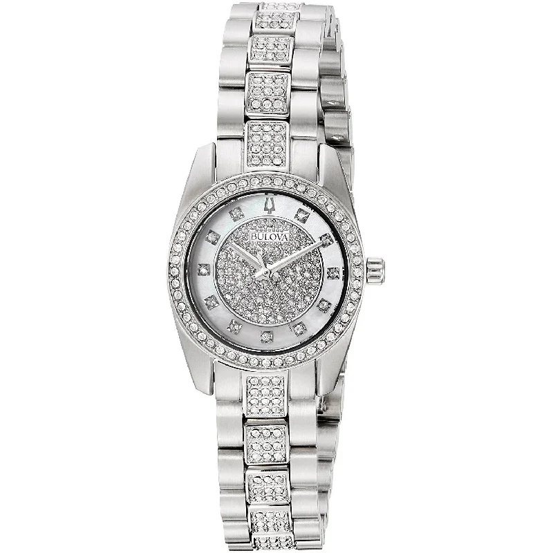 Stainless Steel Mesh Strap Watches for a Sleek LookBulova Women's 96L253 Crystal Crystal Stainless Steel Watch