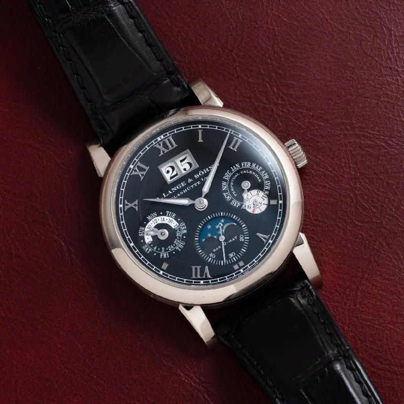 Leather Band Watches with Quick-Release BucklesA. Lange & Söhne Langematik Perpetual Calendar