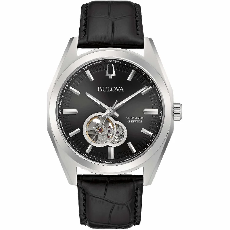 Retro-Inspired Quartz Watches for Retro LoversBulova Men's 96A273 Surveyor Oper Heart Automatic