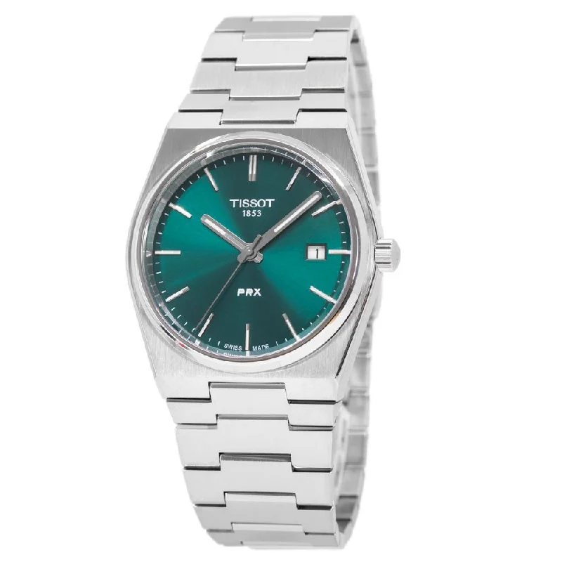 Luxury Brand Automatic Watches for MenTissot Men's T137.410.11.091.00 PRX Green Dial Quartz