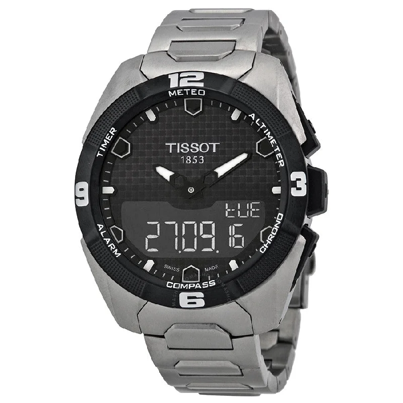 Wristwatches with Second Time Zone FeatureTISSOT T-TOUCH EXPERT SOLAR 45MM T0914204405100