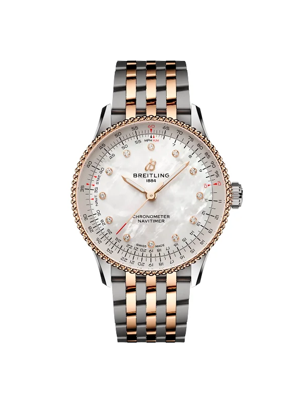 Ceramic Cased Watches with Mother-of-Pearl DialsBreitling Navitimer Watch 36mm U17327211A1U1