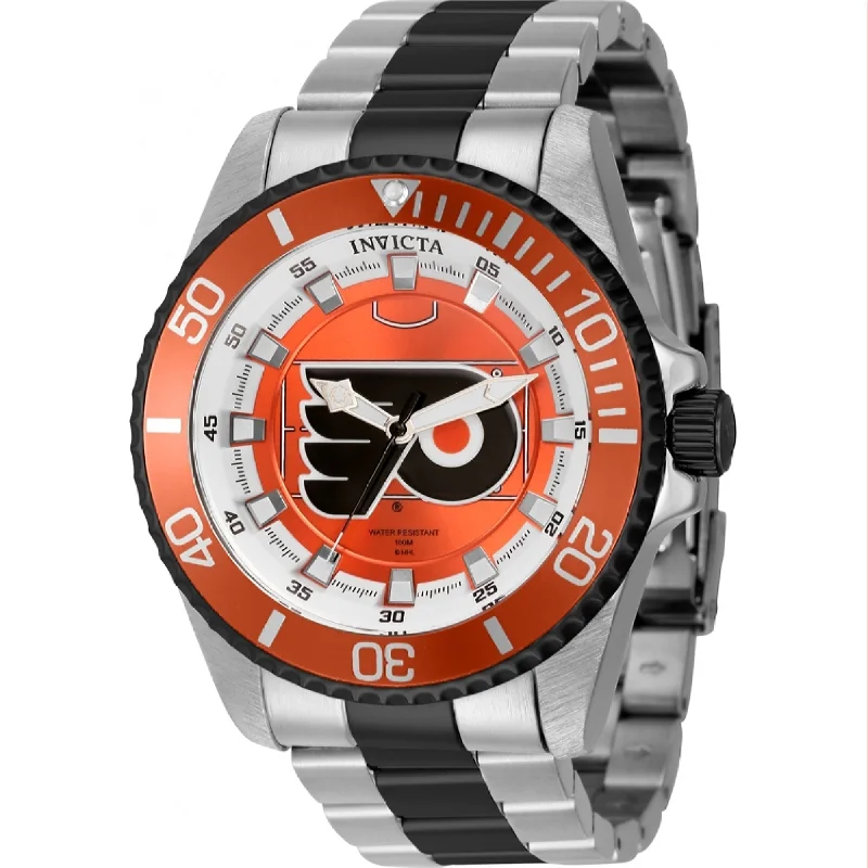 Women’s Watches with Swarovski CrystalsInvicta NHL Quartz NHL Flyers Orange Dial Men's Watch 42251