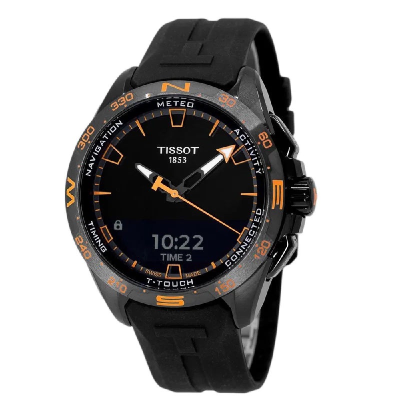 Watches with GMT FunctionTissot Men's T121.420.47.051.04 T-Touch Connect Solar Watch