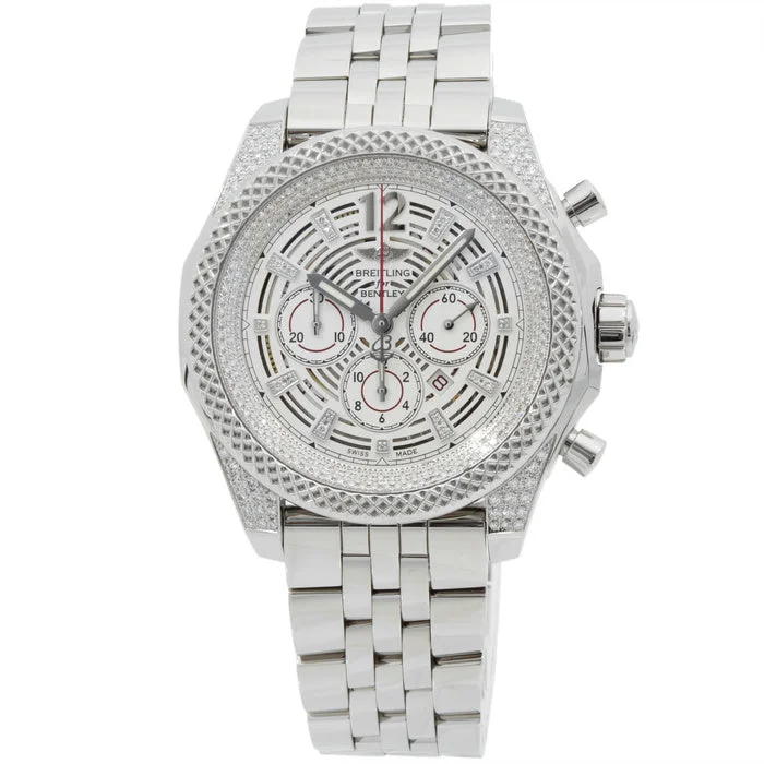 Watches with Skeletonized Hands for a Modern TwistBreitling Bentley Barnato Stainless Steel Silver Dial