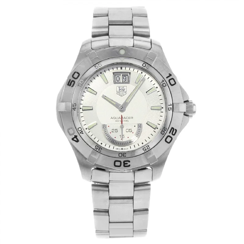 Round Dial Watches with Roman NumeralsTag Heuer Men's WAF1011.BA0822 Aquaracer Stainless Steel Watch