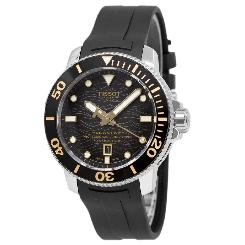 Military Style Watches with Luminescent HandsTissot Uomo T120.607.17.441.01 Seastar 2000 Professional