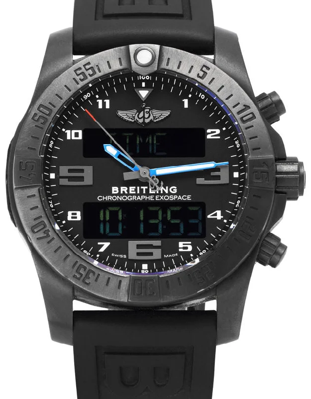 Watches with Sword-Style Hands for a Distinctive LookBreitling Exospace B55 Black Steel Titanium